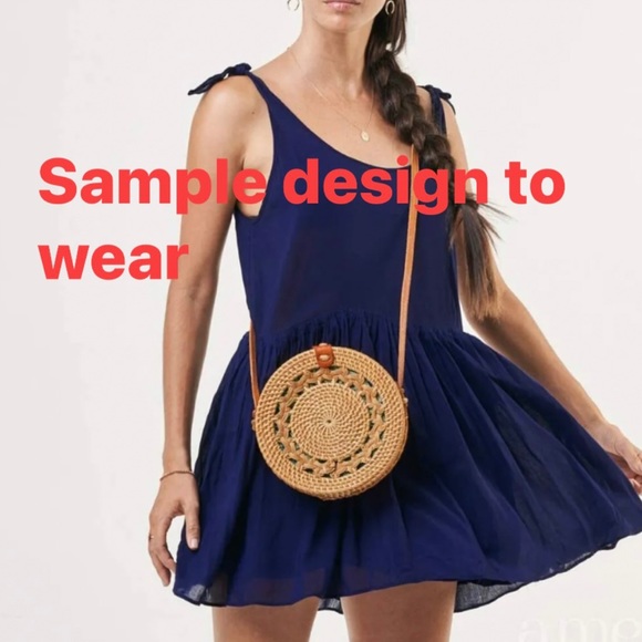 Round Handmade Rattan Bag - Picture 12 of 12